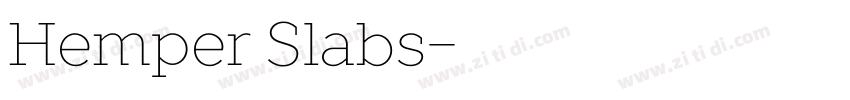 Hemper Slabs字体转换